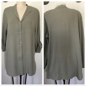 Karen Scott Lg khaki tunic